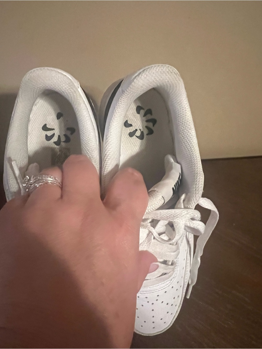 Nike Court Vision Low White and Black Woman’s Sneakers 6.5 - Picture 8 of 8